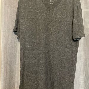 Men's Gray V-Neck T-Shirt